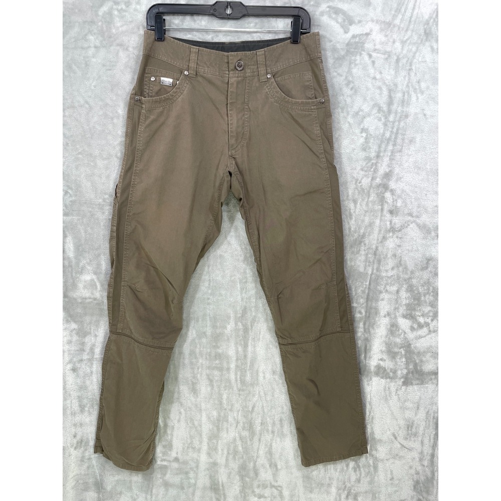 Kuhl Radikl Pants Men 30 x 34 Brown Nylon Stretch Gusseted Cotton Hiking 5109